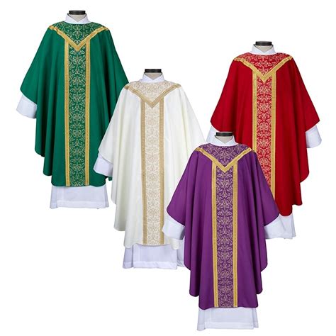 Saint Remy Clergy Chasubles For Catholic Priests Set Of 4 Buy Catholic