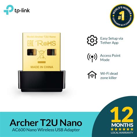 TP Link Archer T2U Nano AC600 Wireless USB Adapter Access Point Mode Wi