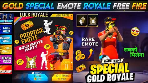 New Special Emote Gold Royal आ गया है 🤯🔥 Ff New Event Free Fire New Event Ff New Event