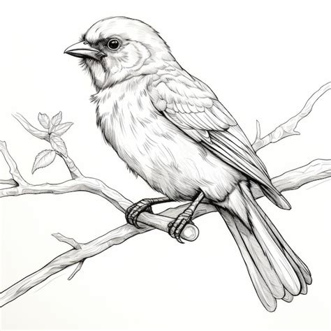 bird realistic drawing pictures