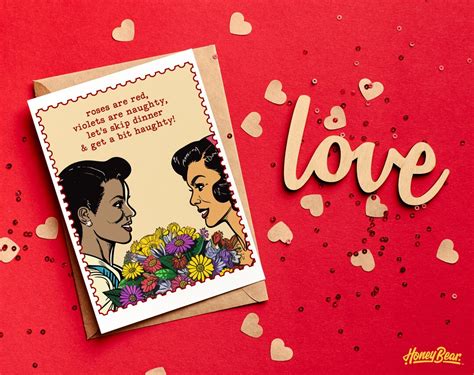 Lgbtq Greetings Classic Haughty Lesbian Greeting Card Lgbtq Couples Card Lgbtq Romance Witty