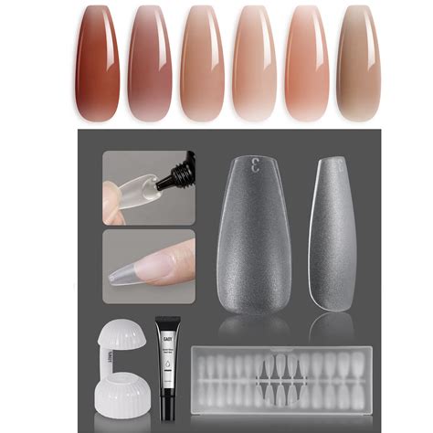 Amazon GAOY Jelly Gel Nail Polish Set Of 6 Colors Including Pink Nude Gel Polish Kit Nail