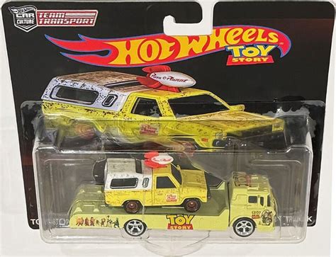 CUSTOM Pizza Planet Truck Hot Wheels Team Transport Toy Story Series Truck W RR Contemporary
