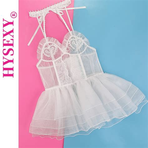 Sexy Lingerie See Through Mesh Bridal Dress Wedding Uniform Temptation Role Costume Shopee