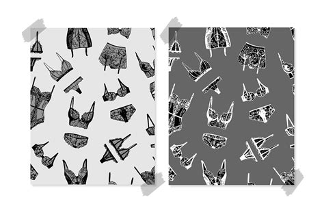 Lingerie Lace Illustration And Patterns Fashion Sketch Behance