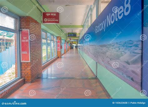 Kathmandu, Nepal, November 15, 2017: Informative Sign in a Hall, Inside ...