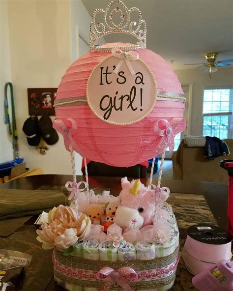 Hot Air Balloon Diaper Cake Baby Diaper Cake Baby Shower Etsy Artofit