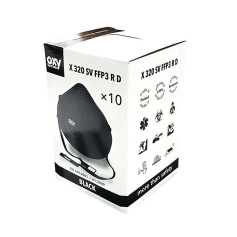 Oxyline X 320 Reusable Black FFP3 Mask│Mendip Safety Supplies