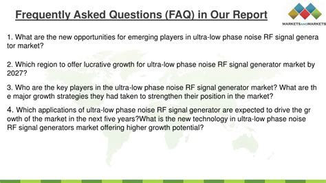 Ppt Utra Low Phase Noise Rf Signal Generator Market Powerpoint