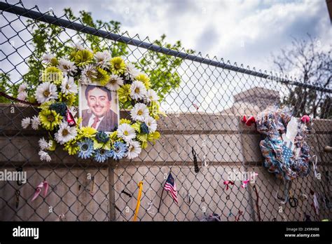 Oklahoma City, Oklahoma USA - March 17, 2017: Tokens on the Fence at ...