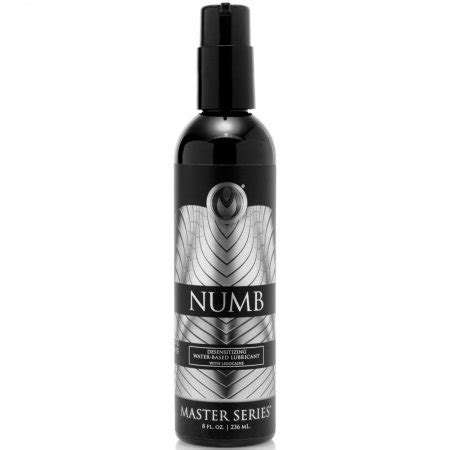 Master Series Numb Desensitizing Water Based Lubricant With Lidocaine 8oz Sex Toy HotMovies