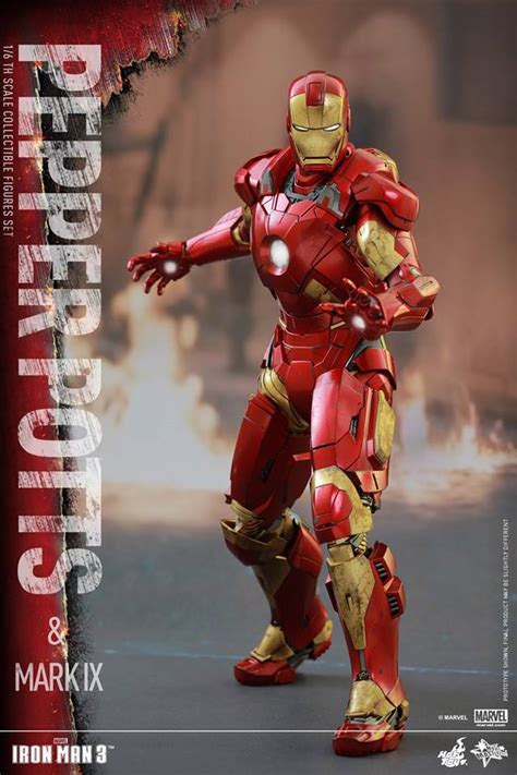 Iron Man Pepper Potts And Mark Ix Armor By Hot Toys The Toyark News