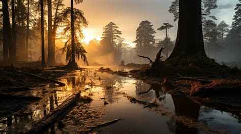 Swamp Silhouette Stock Photos, Images and Backgrounds for Free Download