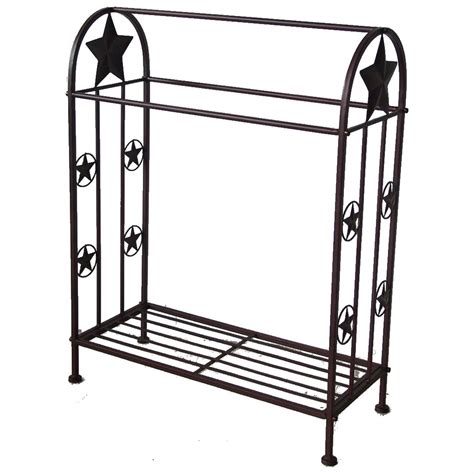 DeLeon Collections Metal Quilt Rack with Star Design - 176837