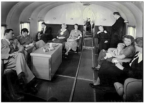 Main cabin inside Pan Am’s Clipper service, mid-1930s