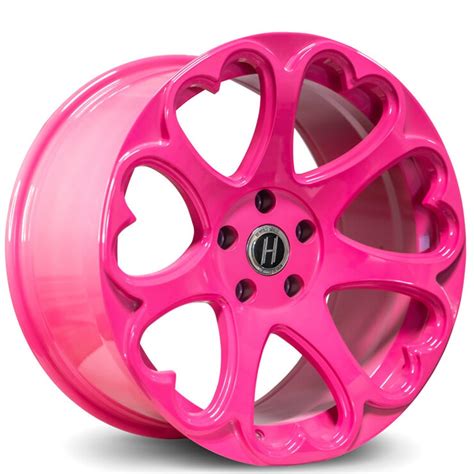 staggered heritage wheels kokoro monoc sakura pink rims
