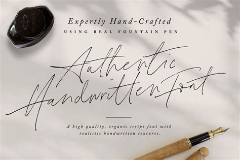 Handwriting Fountain Pen Fonts Best Decorations