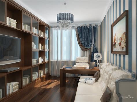 Комната кабинет дизайн - 44 фото