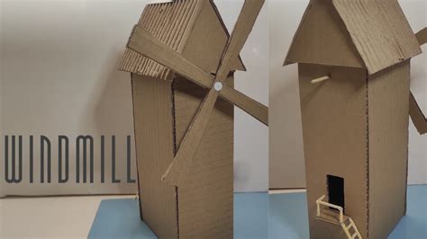 How To Make A Windmill Out Of Cardboard Youtube