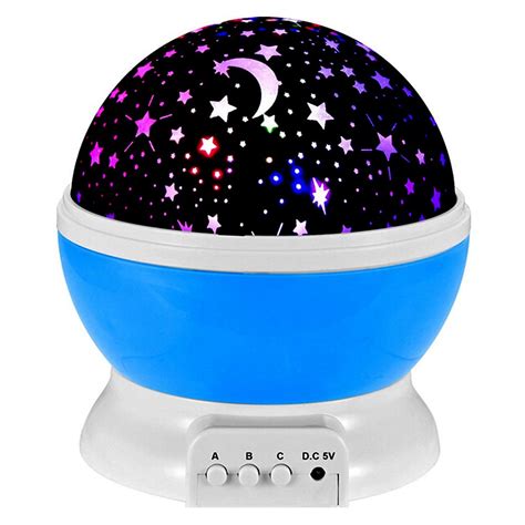 Starry Night 360 Rotating Round Led Night Light And Projector Walmart