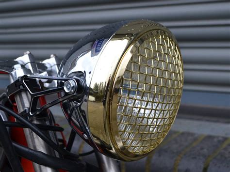 Phare Avant Scrambler Laiton Chrome Caferacerwebshop