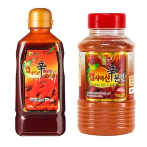 Korean Chung Woo Capsaicin Super Hot Spicy Sauce G And Hot Spicy Powder G Shopee