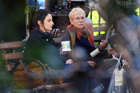 Michelle Williams And Jenny Slate On The Set Of Dying For Sex