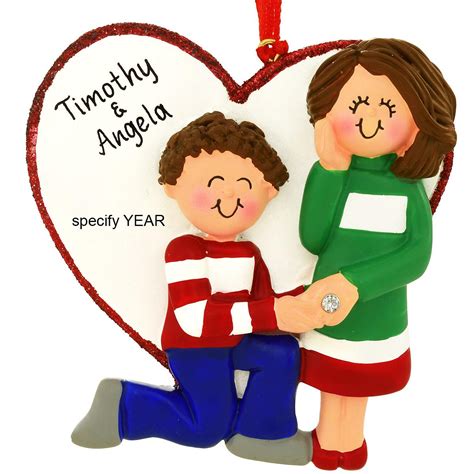 Personalized Marry Me Heart Ornament