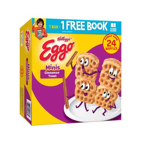 Eggo Minis Cinnamon Toast Frozen Waffle Bites, 25.8 oz, 24 Count ...