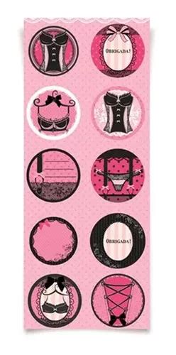 Adesivos Redondo Festa Chá De Lingerie Cromus MercadoLivre