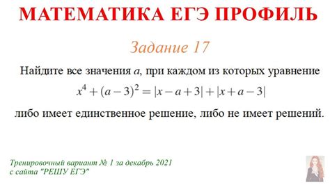 ЕГЭ Профиль 17 задание - YouTube