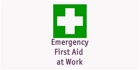 Emergency First Aid At Work Safety Alert Training Courses