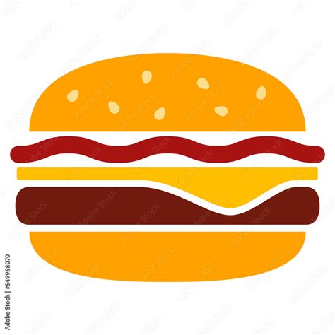 Logo Restaurante Comida Rápida Icono Aislado Hamburguesa Con Queso