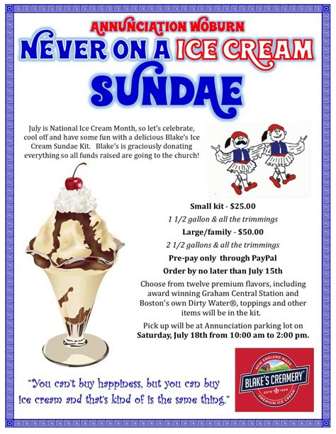 Never On A Ice Crean Sunday Event at Annunciation Greek Church Woburn MA