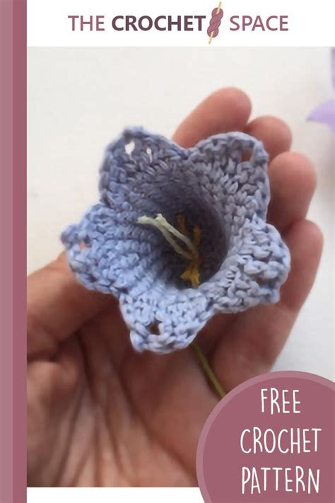 Blue Bell Crochet Flowers Free Crochet Pattern Tut Artofit