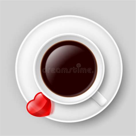 Taza De Café Con El Corazón Ilustración Del Vector Ilustración De