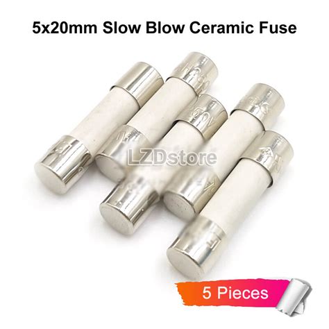 Pcs Mm Slow Blow Ceramic Fuse V T Ah V T Ah V T Ah V