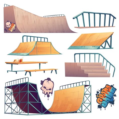 Skatepark Oder Rollerdrome Konstruktionen F R Skateboard Jumping