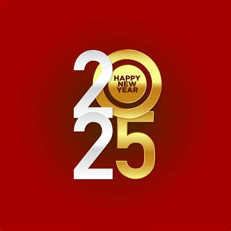 Design templates with typography logo 2025 for celebration and season