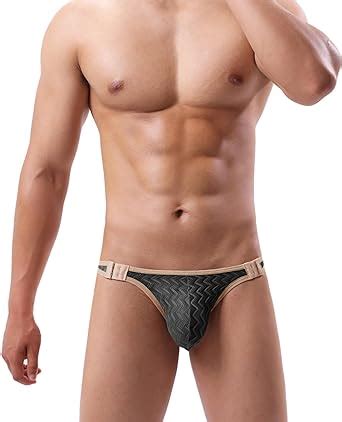 ZC Bdbd Men Detachable Bikini Briefs Sexy Lace G String Thong Narrow Edges U Convex Underpants