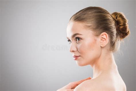Beauty Woman Face Portrait Stock Photo Image Of Health Naked