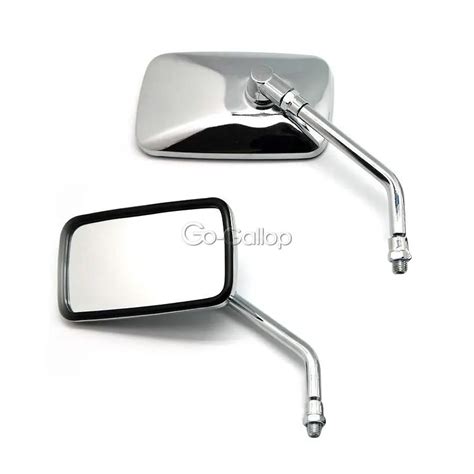 Square Chrome Rearview Mirrors For Suzuki Boulevard M109r M95 C109r C50