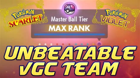 Master Ball Vgc Ranked Pokemon Scarlet And Violet Series Competitive