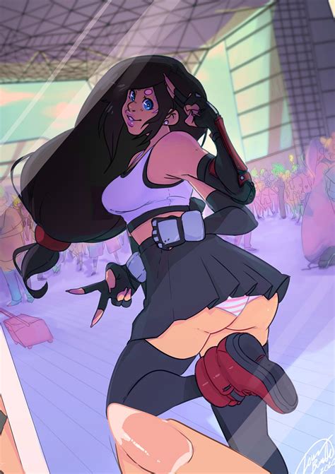 Tifa Cosplay June Patreon Pin Up By Love Bumble Hentai Foundry