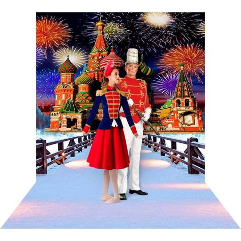 Nutcracker Castle Photography Backdrop Alba Backgrounds