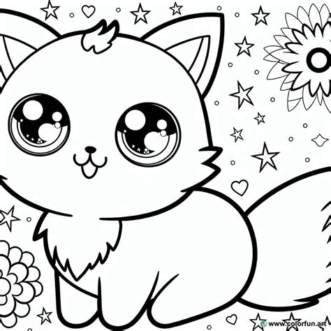 Coloriage Mignon Kawaii Pour Enfants à Télécharger Ou à Imprimer