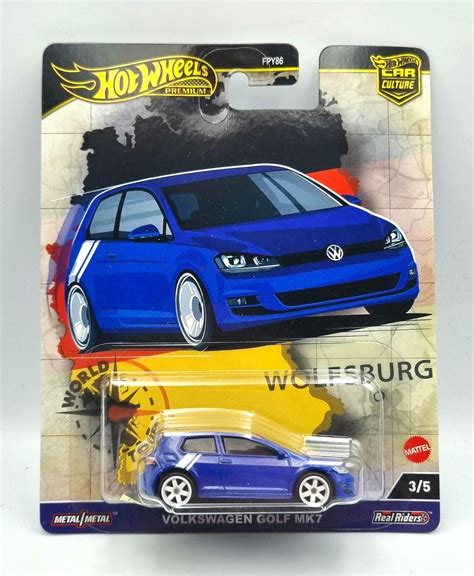 Hot Wheels Premium Volkswagen Golf Mk Blue Etsy