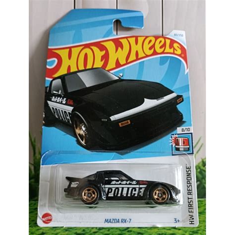 Hot Wheels Mazda Rx Police Police Black Shopee Singapore
