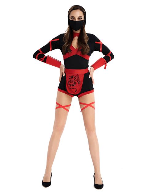 Ninja Costume Women Sexy Mortal Kombat Cosplay Costume Halloween ...