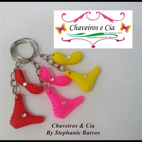 Chaveiro Ch De Lingerie Em Biscuit Kit Elo